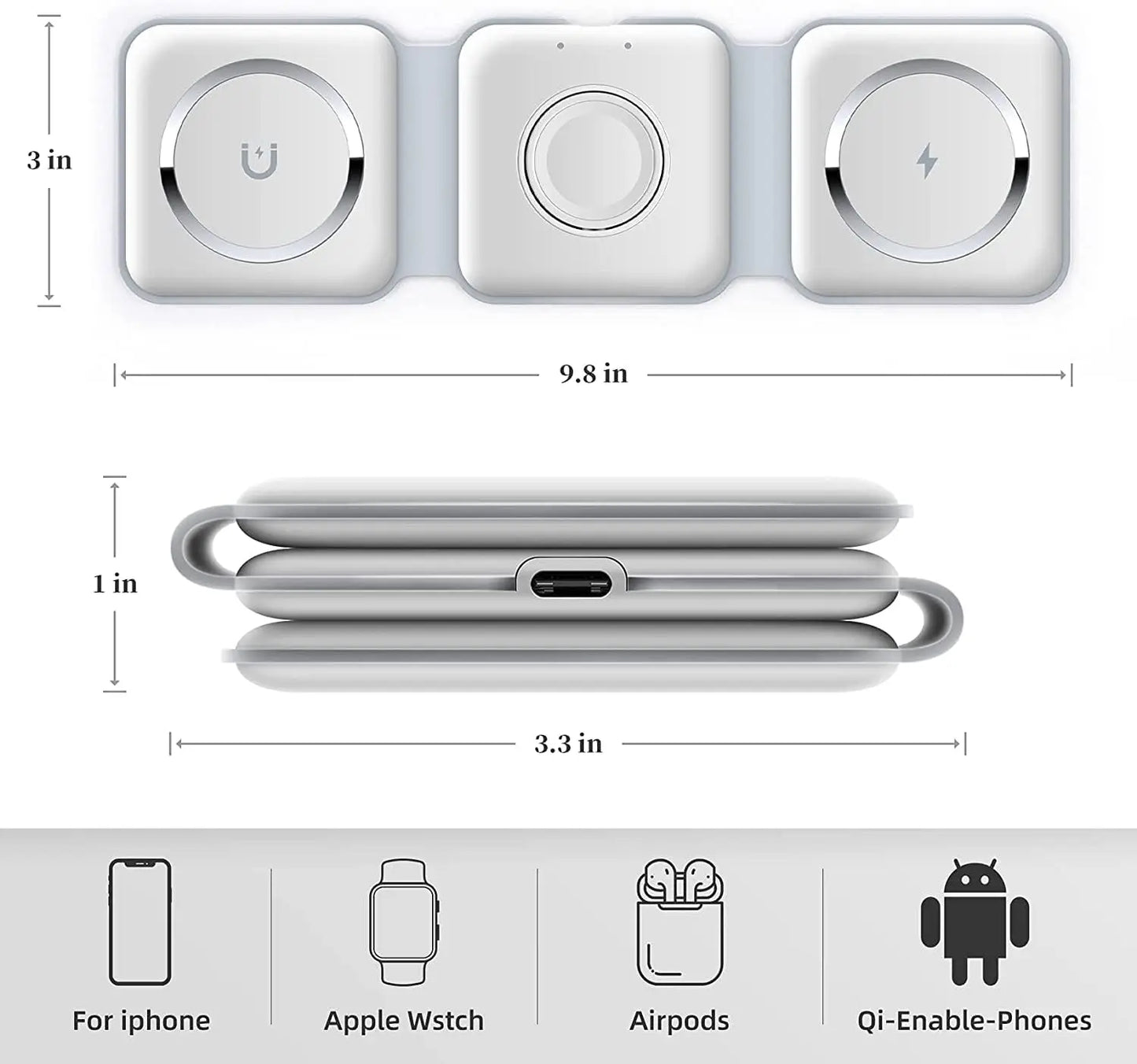 3 - in - 1 Wireless Charging Pad - XONIVE