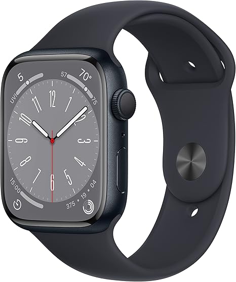 Apple Watch Series 8 [GPS, 45mm] - Midnight Aluminum Case with Midnight Sport Band Apple