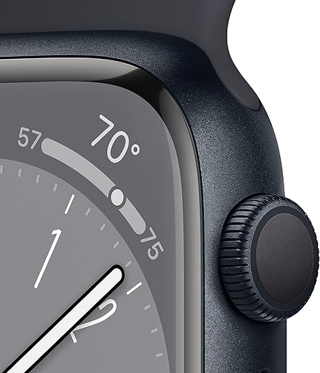 Apple Watch Series 8 [GPS, 45mm] - Midnight Aluminum Case with Midnight Sport Band Apple