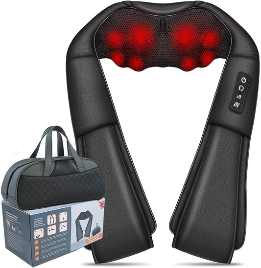 3D Shiatsu Neck & Back Massager with Soothing Heat - xonive UAE